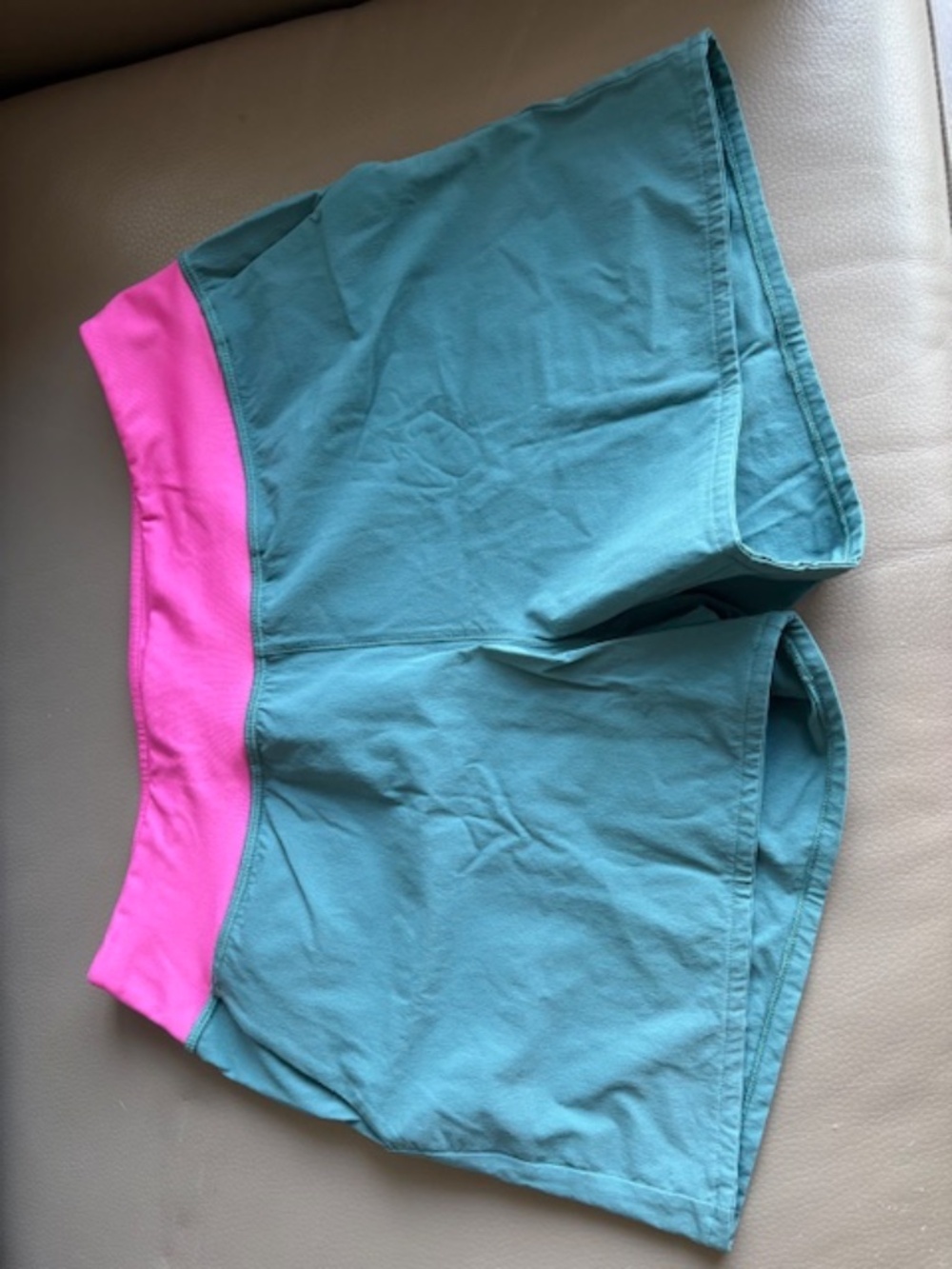 COTOPAXI Vamos Hybrid Women's sz XS (S) shorts teal green with pink waist strip